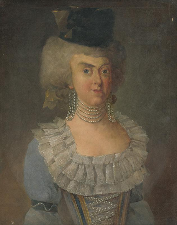 Maďarský maliar zo začiatku 20. storočia – Portrét grófky - manželky Franza Gyulaiho 