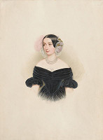 Robert Theer – Portrét Emílie Gschnatl, vydatej Bednarics 