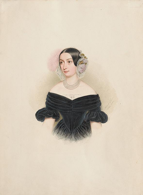 Robert Theer – Portrét Emílie Gschnatl, vydatej Bednarics 