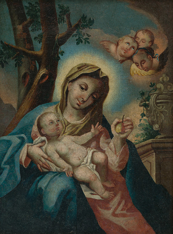 Stredoeurópsky maliar z 2. polovice 18. storočia – Madona s hruškou 