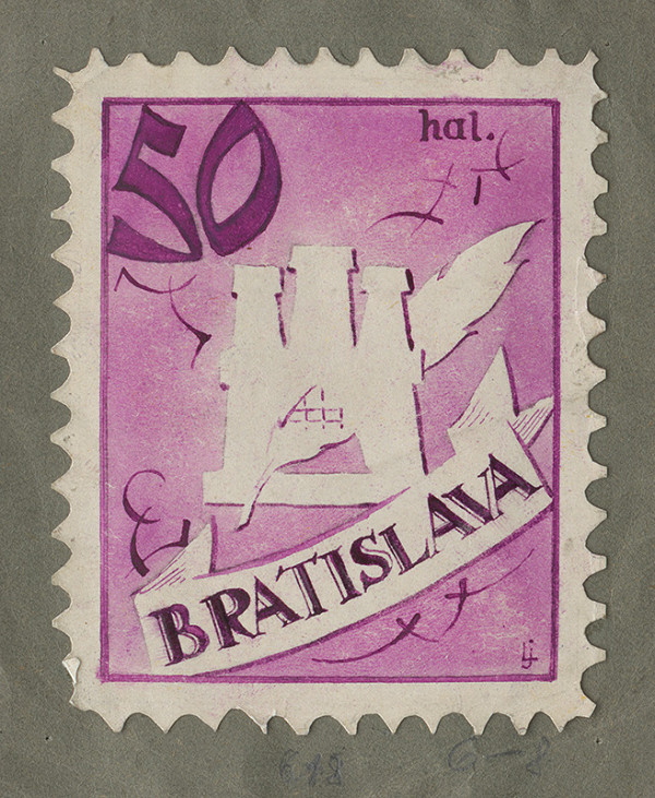 Ján Ladvenica – Návrh na päťdesiathalierovú známku 