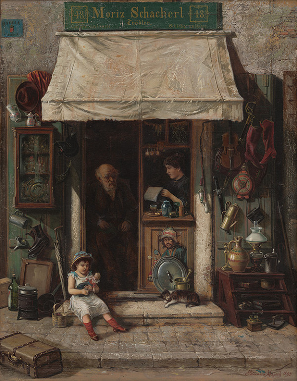 Eduard Majsch – Starinársky obchod na Židovskej ulici v Bratislave 