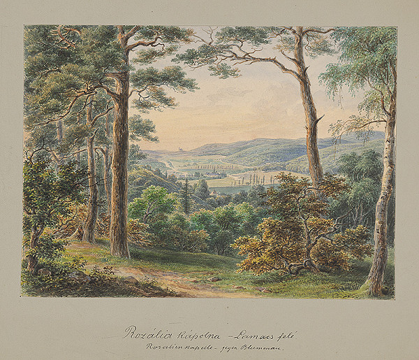 Karol Klette z Klettenhofu – Kaplnka sv. Rozálie smerom na Lamač 