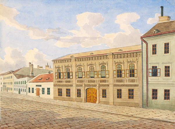 Slovenský maliar okolo polovice 19. storočia – Domy na Panenskej ulici ? 