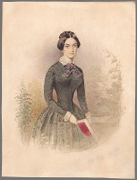 Eleonore Auegg-Dilg – Portrét dámy s knihou 