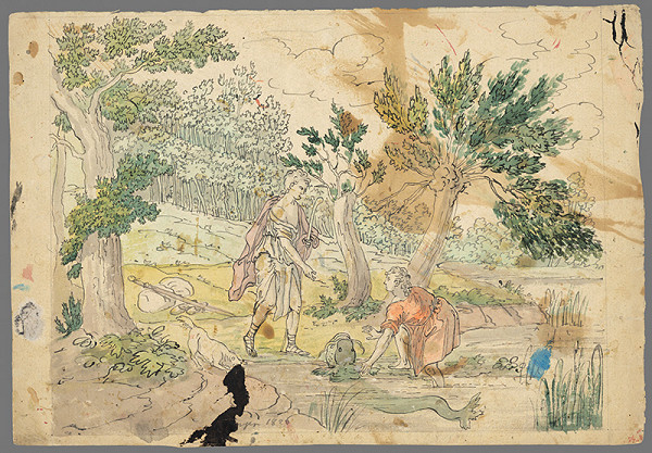 Stredoeurópsky maliar z 1. štvrtiny 19. storočia – Tobiáš s anjelom 