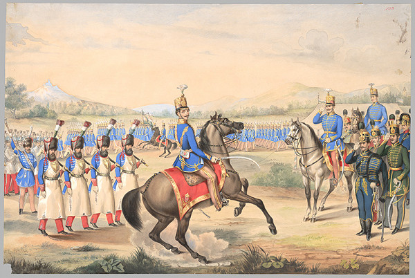 W.L. Monogramista – Vojenská prehliadka v rakúsko-uhorskom vojenskom tábore 