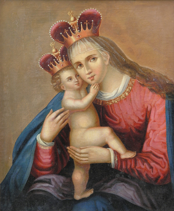 Stredoeurópsky maliar z konca 19. storočia – Kópia obrazu Panny Márie Pomocnej (Pasovskej) 