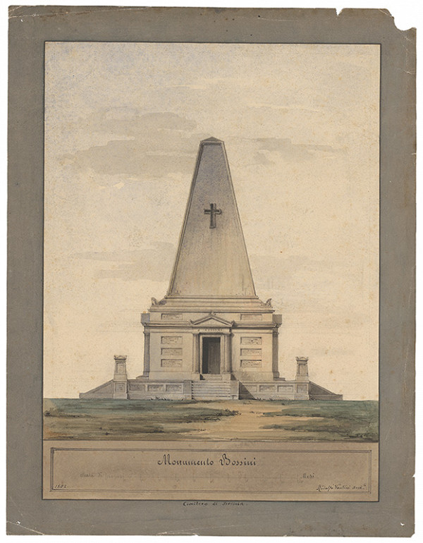 Rodolfo Vantini – Návrh na pamätník Antonia Rossiniho