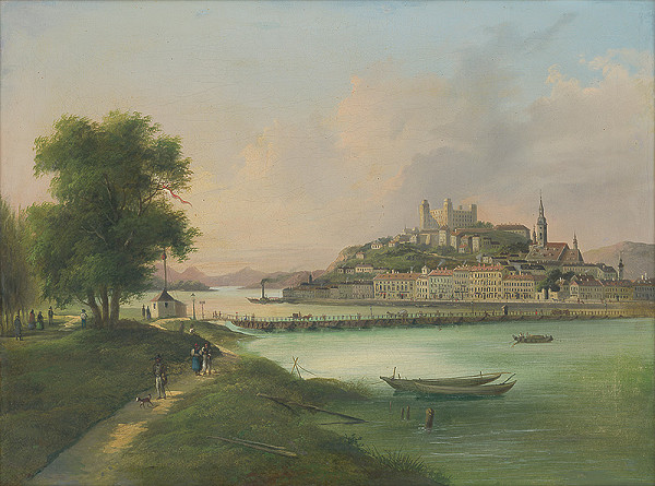 Stredoeurópsky maliar z 3. tretiny 19. storočia – Bratislava z juhu 