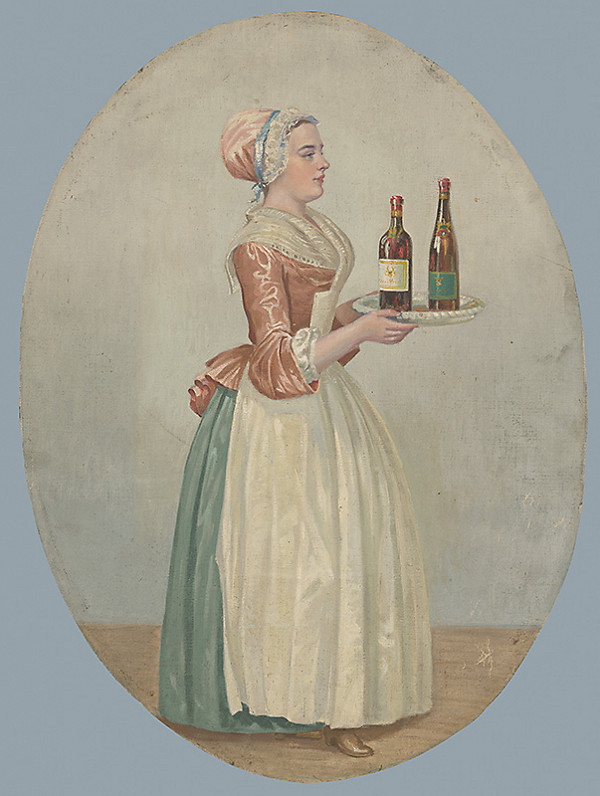 Stredoeurópsky kopista z 19. storočia – Dievča s nápojmi 