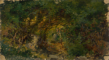 Gejza Bošácky – Pohľad z hradu Čabraď 