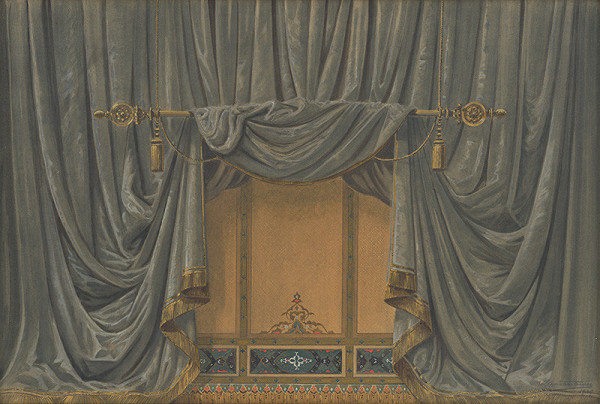 Gustáv Wintersteiner – Návrh na maľbu opony Mestského divadla v Bratislave 