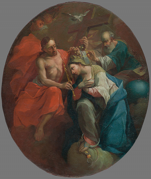 Stredoeurópsky maliar z 1. polovice 18. storočia – Korunovanie Panny Márie 