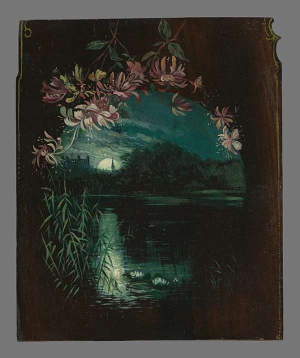 Eduard Majsch – Večerný pohľad na Bratislavský hrad s Dunajom 