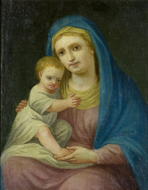 Stredoeurópsky maliar z konca 18. storočia – Panna Mária s dieťaťom 