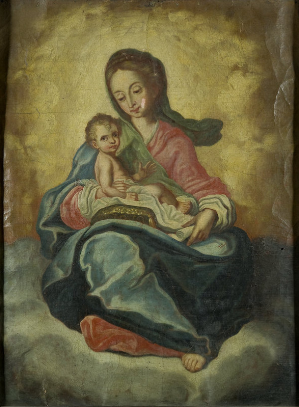 Stredoeurópsky maliar z prelomu 18. - 19. storočia – Madona s dieťaťom 