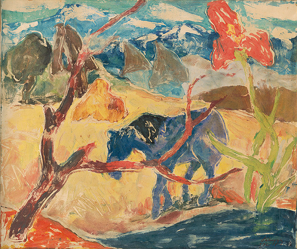 Zolo Palugyay – Krajina s koňom 