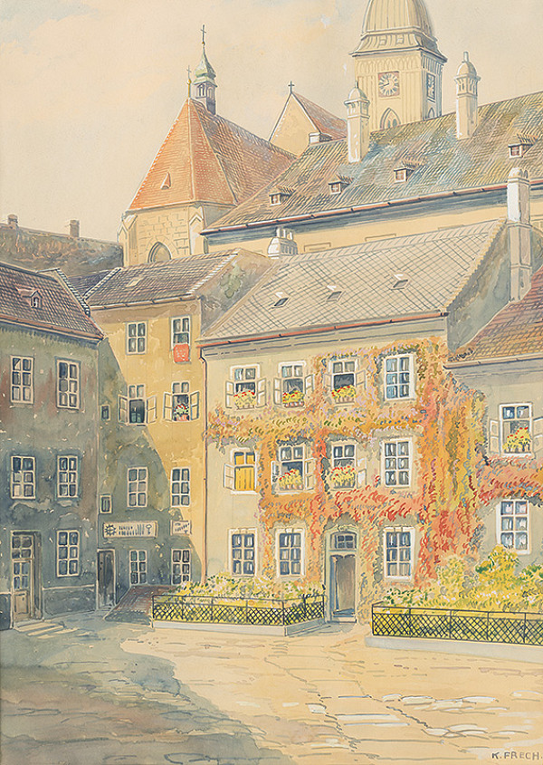 Karol Frech – Dvor Academie Istropolitany v Bratislave 