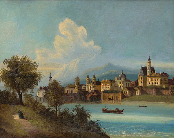 Stredoeurópsky autor z 2. polovice 19. storočia – Pohľad na Vacov v Uhorsku 