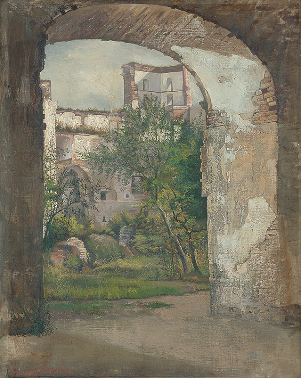 Helen Mengersenová – Ruiny nádvoria Bratislavského hradu 