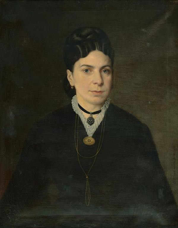 Juraj Fleischmann – Portrét ženy so zlatou brošňou 