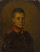 Moritz Stitz – Portrét chlapca vo vojenskej uniforme 
