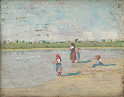 Imre Perlmutter – Ženy pri rybníku 