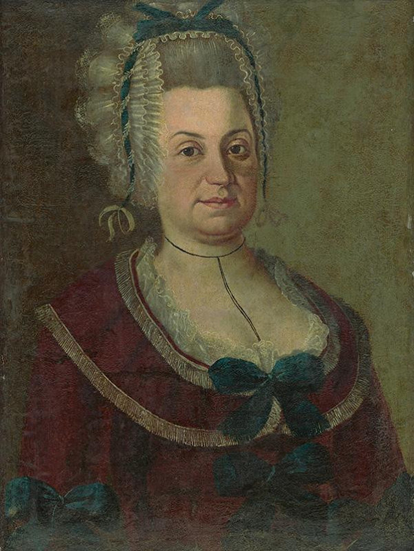 Stredoeurópsky autor z 19. storočia – Portrét dámy v čepci 