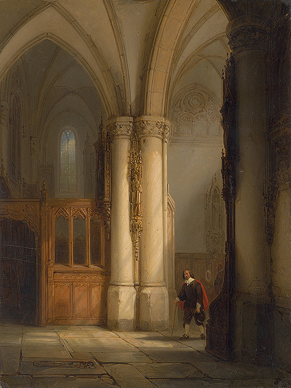 Anglický autor z 19. storočia – Interiér chrámu 