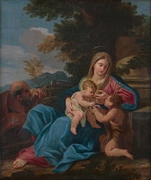 Leonardo Corona, Carlo Maratti – Svätá rodina s Jánom Krstiteľom 