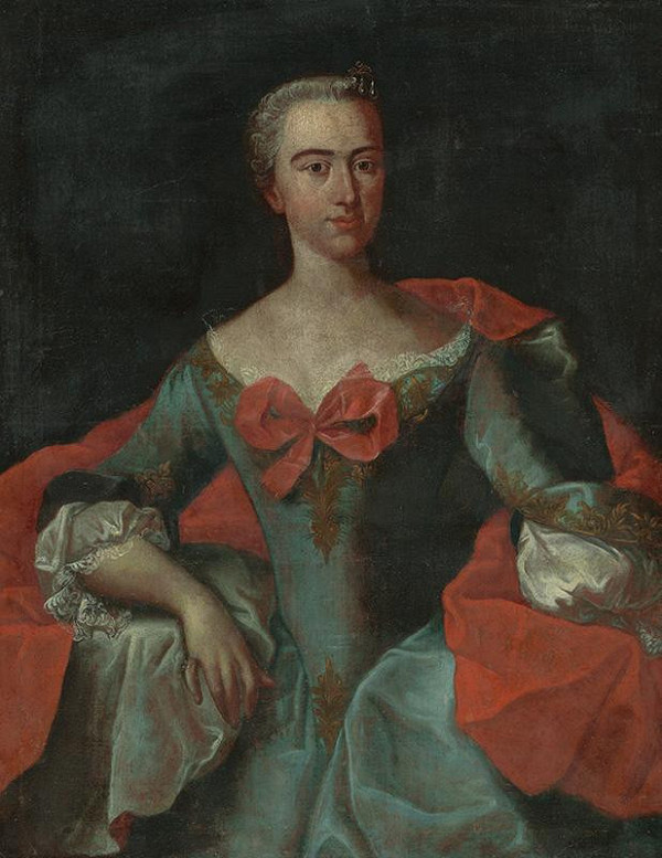 Stredoeurópsky autor z 2. polovice 18. storočia – Portrét šľachtičnej 