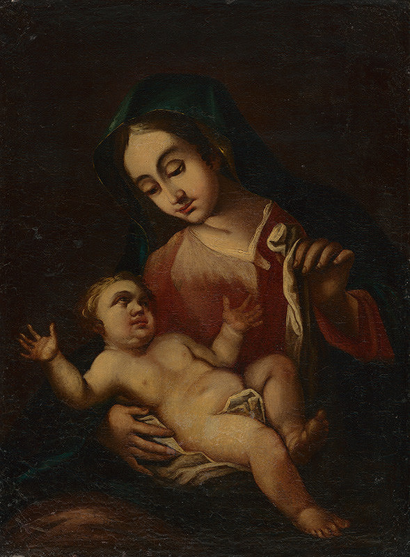 Stredoeurópsky maliar z 2. polovice 18. storočia – Madona s dieťaťom 