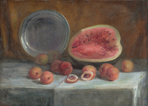 Ľudovít Pitthordt – Zátišie s melónom 