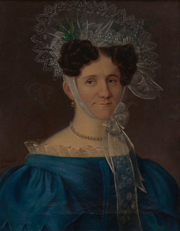 József Schmitt – Portrét ženy s čepcom 