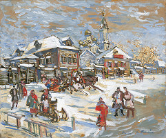 Konstantin Alexejevič Korovin – Ruské fašiangy 