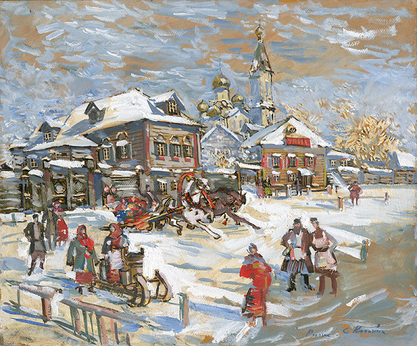 Konstantin Alexejevič Korovin – Ruské fašiangy 