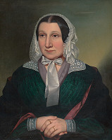 Gustáv Müller – Portrét ženy v čipkovom čepci 