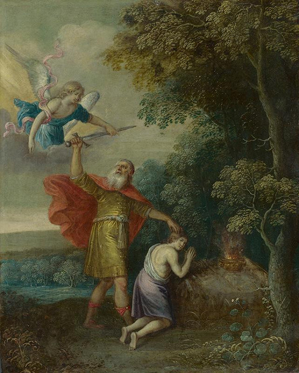 Stredoeurópsky autor z 2. polovice 18. storočia – Obetovanie Izáka 