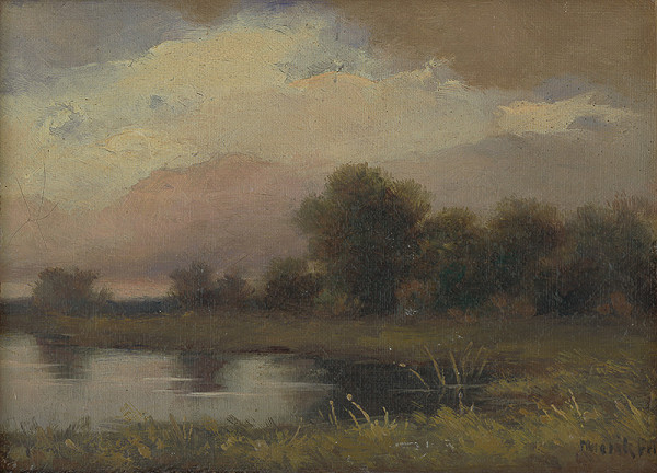 Felicián Moczik – Krajina s rybníkom 