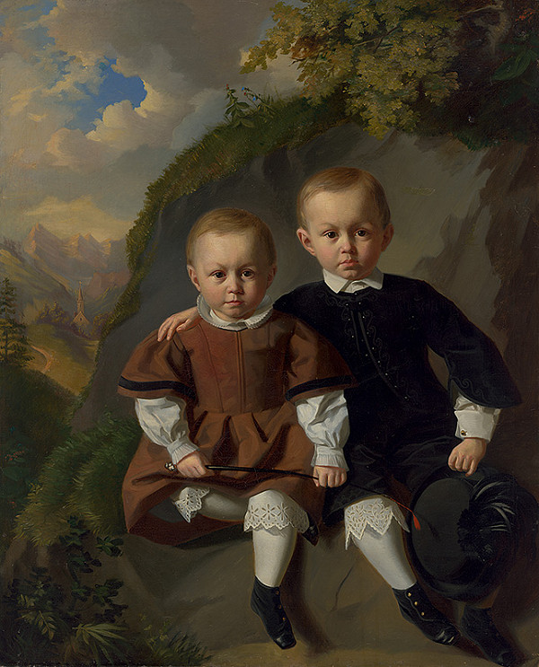 Peter Fendi – Portrét dvoch detí 