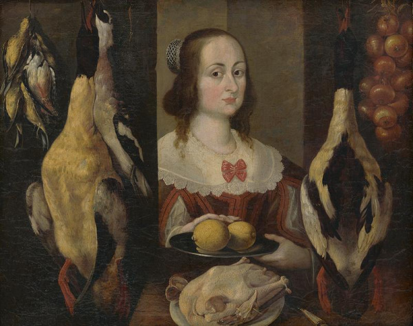 Lotrínsky maliar z 1. polovice 17. storočia – Predavačka zveriny 