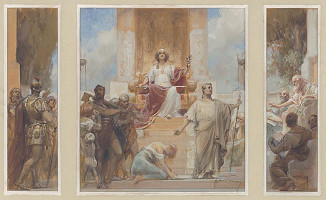 Alois Hans Schram – Alegorický výjav - triptych 