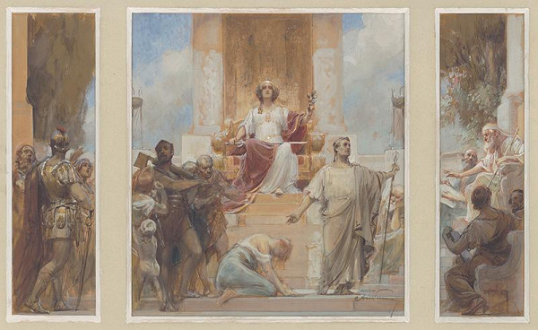 Alois Hans Schram – Alegorický výjav - triptych 