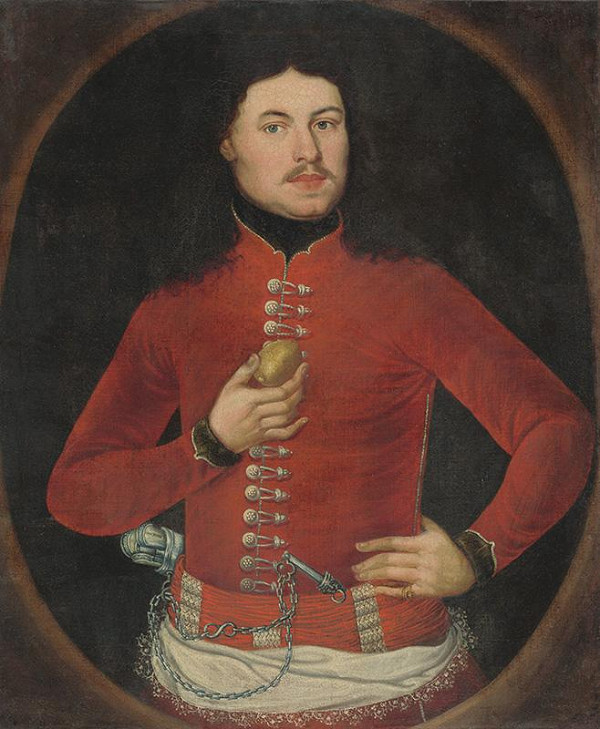 Slovenský maliar z 1. polovice 18. storočia – Portrét muža s citrónom 