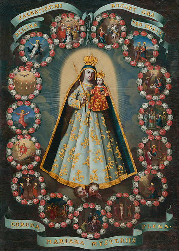 Stredoeurópsky maliar okolo polovice 18. storočia – Ružencová Madona 