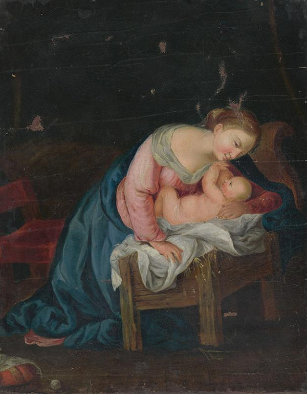 Stredoeurópsky maliar z konca 18. storočia – Matka s dieťaťom 