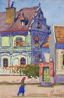 Anton Stéger – Pohľad na renesančný dom 