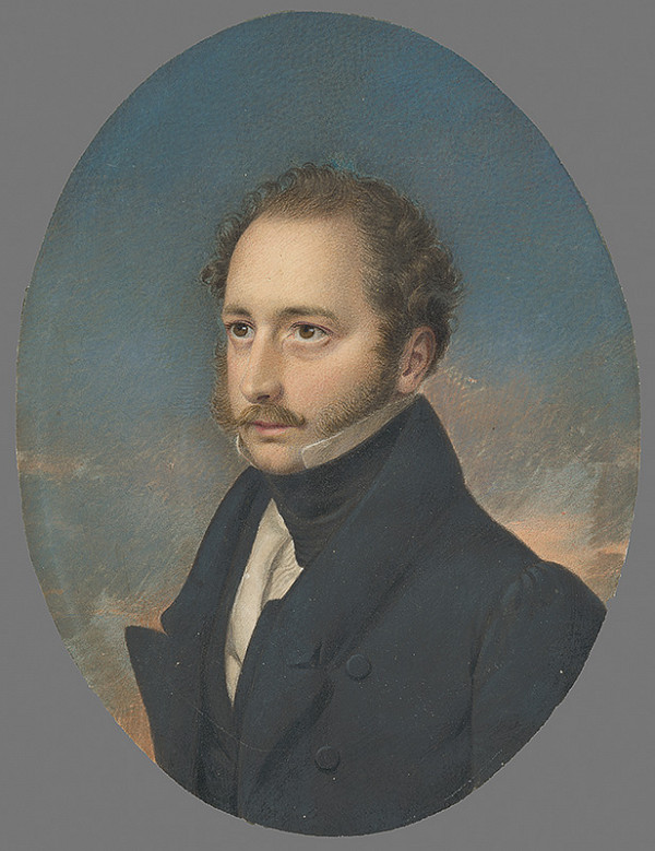 Stredoeurópsky maliar z 2. štvrtiny 19. storočia – Portrét muža 