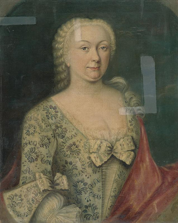 Rakúsky maliar zo začiatku 2. polovice 18. storočia – Portrét dámy 